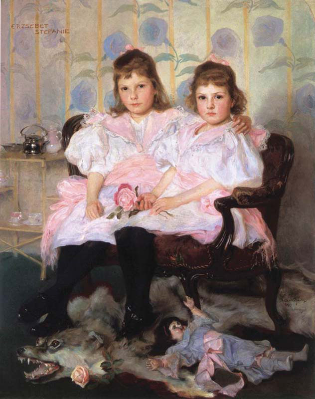 Double Portrait of Erzsebet and Stefanie